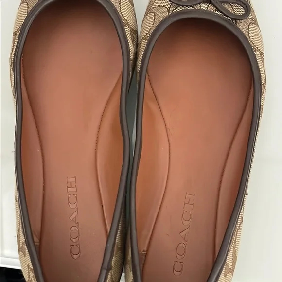 Coach Women's Brown Ballet Flats - Picture 4 of 5